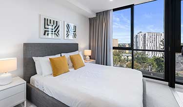 1 Bedroom + Study - living area